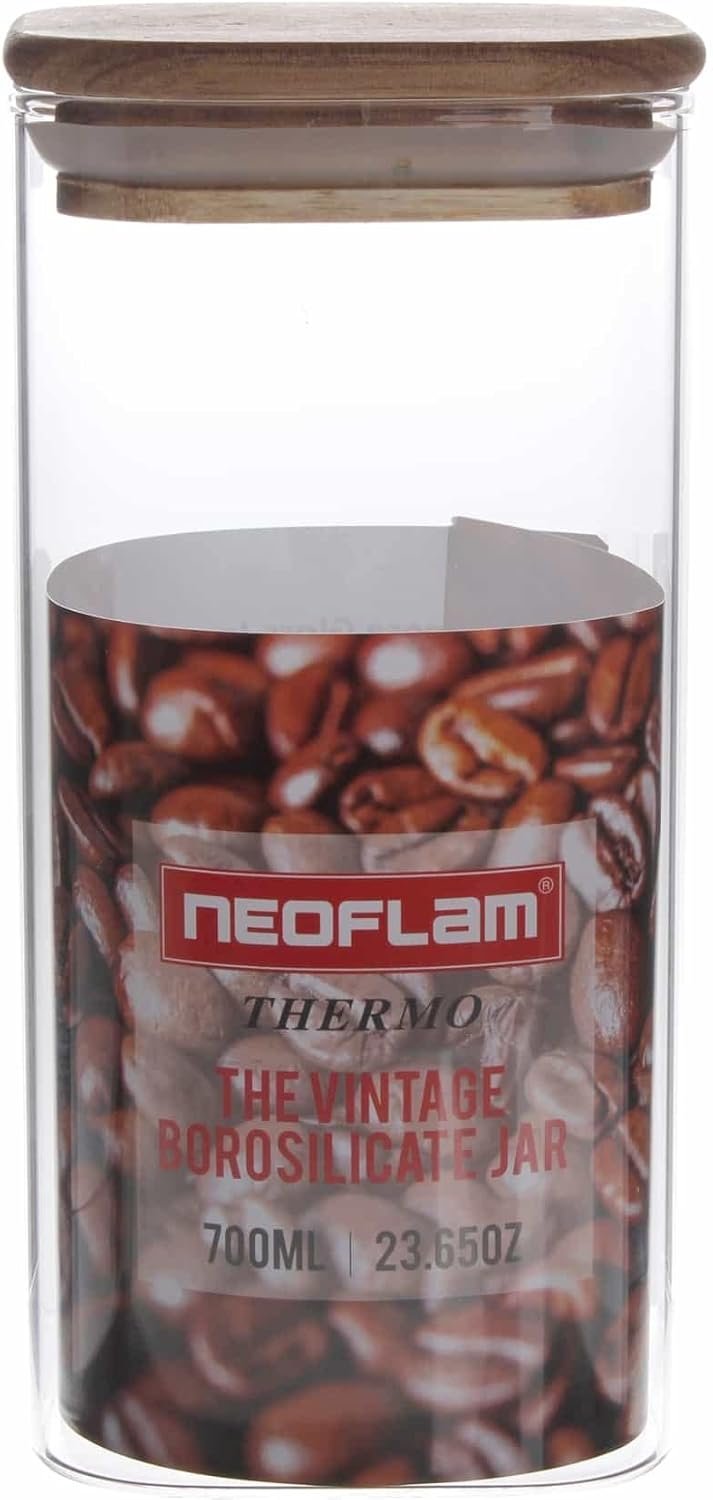 Neoflam Boro square Glass Jar 700Ml