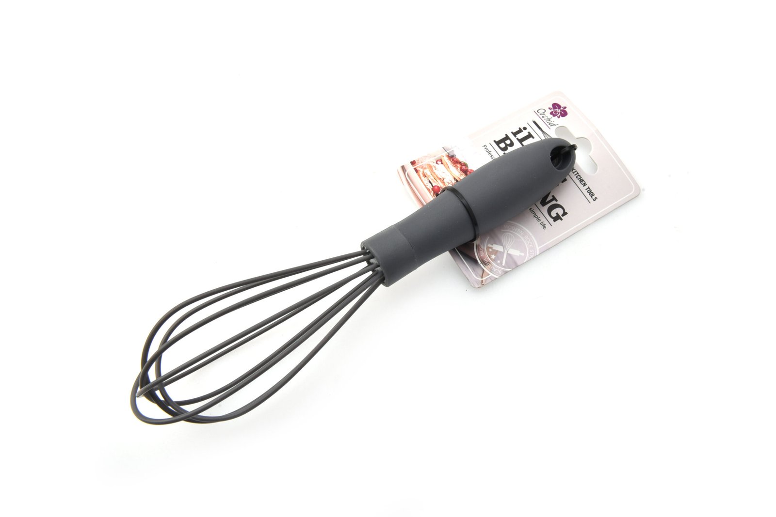 ORCHID ILB 8.25" SILICONE WHISK GREY